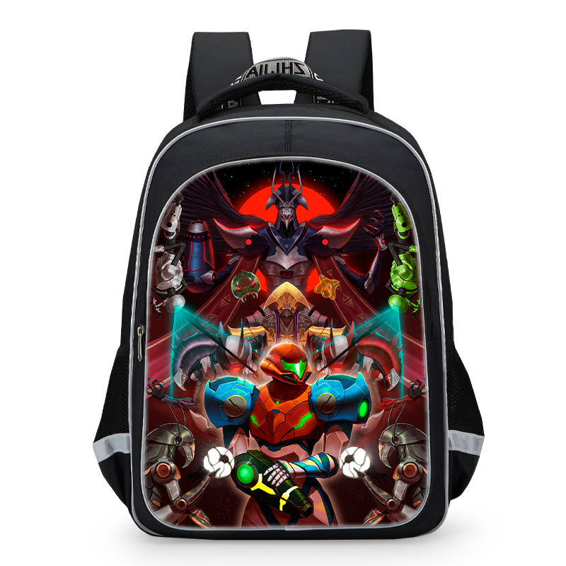 Metroid Dread School backpack Lunch Bag Pencil Case - mihoodie