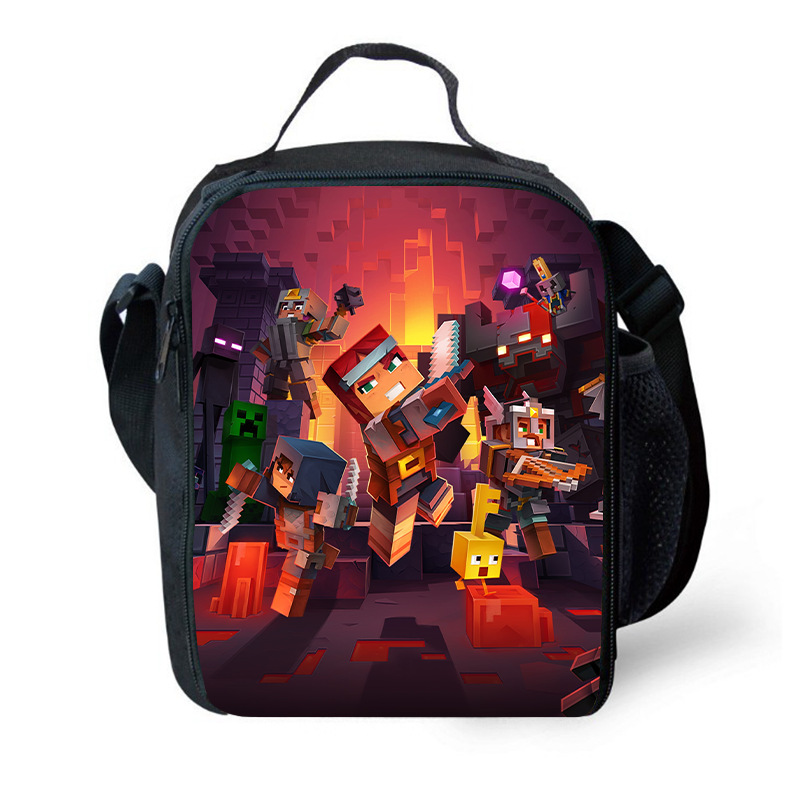 Minecraft Dungeons Backpack Lunch Bag Pencil Case - nfgoods