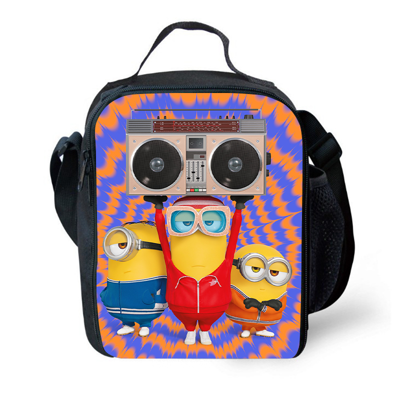 Kids Minions backpack   School Bag  Lunch Bag Pencil Case - mihoodie
