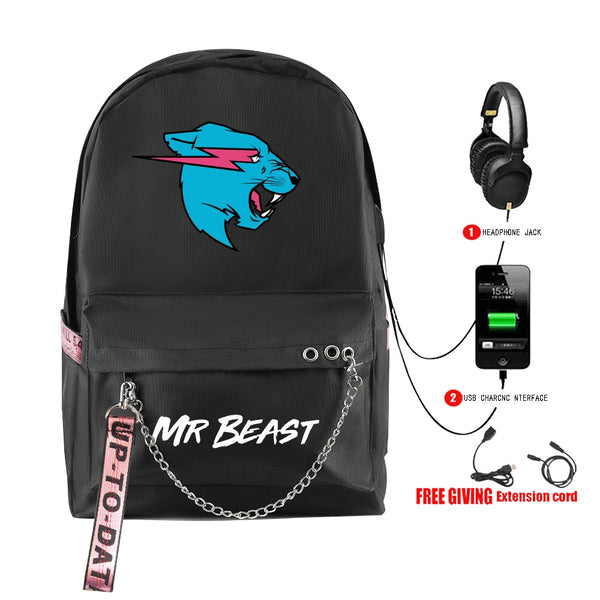 Mr Beast  SchoolBag  16" Travel Bag - mihoodie