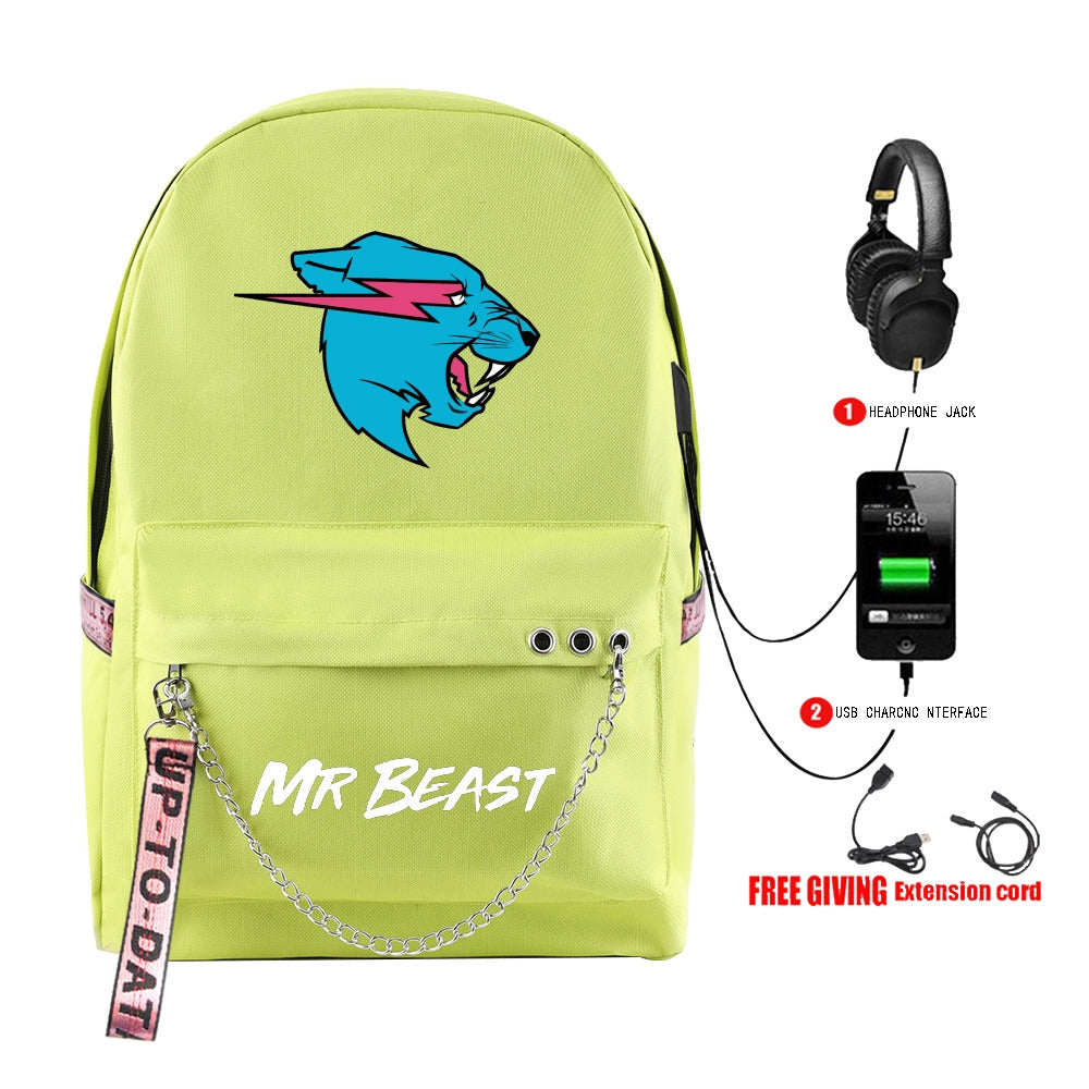 Mr Beast  SchoolBag  16" Travel Bag - mihoodie