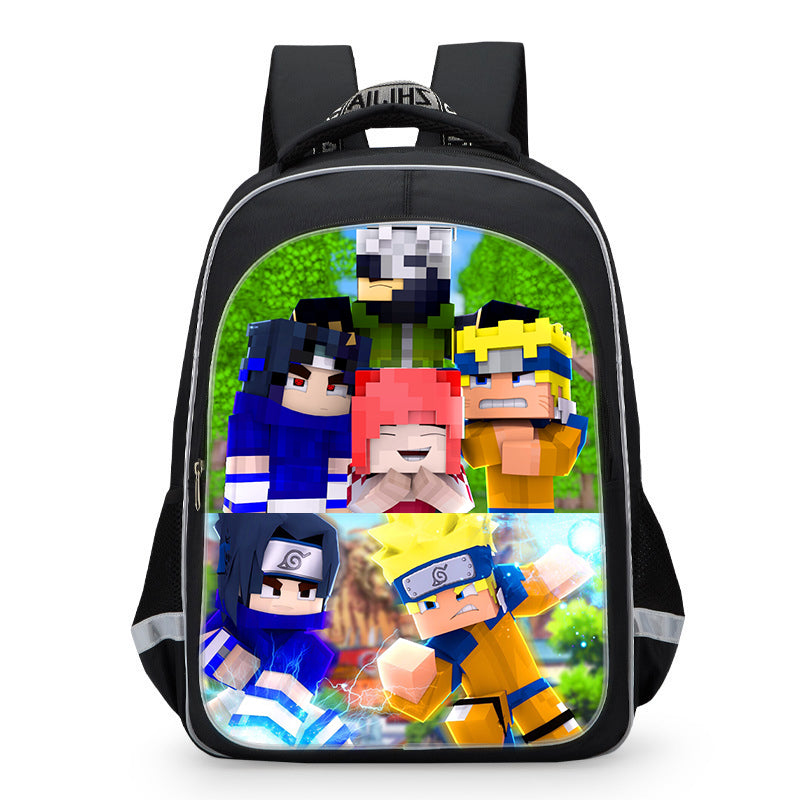 Kids Naruto Minecraft Backpack - mihoodie