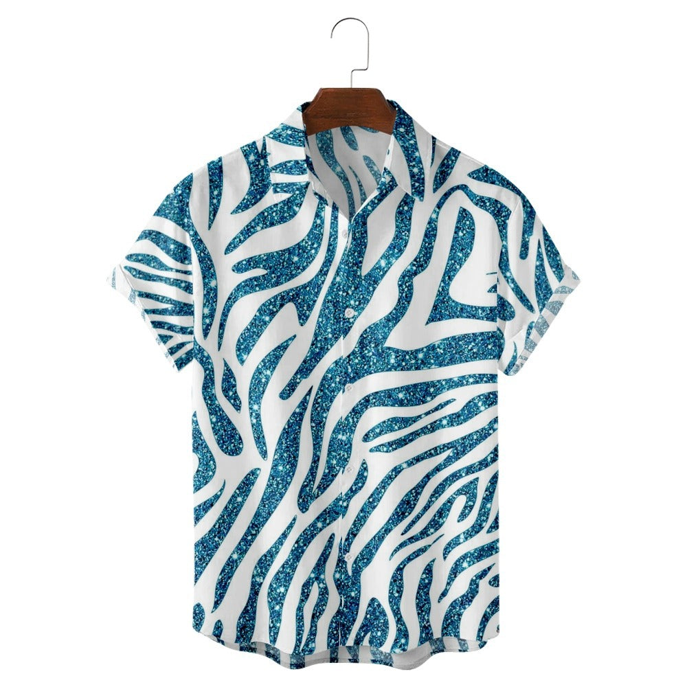 Space Zebra Pattern Shirt - mihoodie
