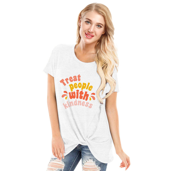 Women's Treat People with Kindness  Kink T-shirt - mihoodie