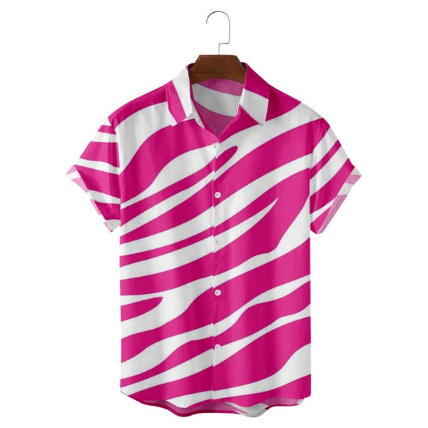 Large Zebra Pattern Shirt - mihoodie