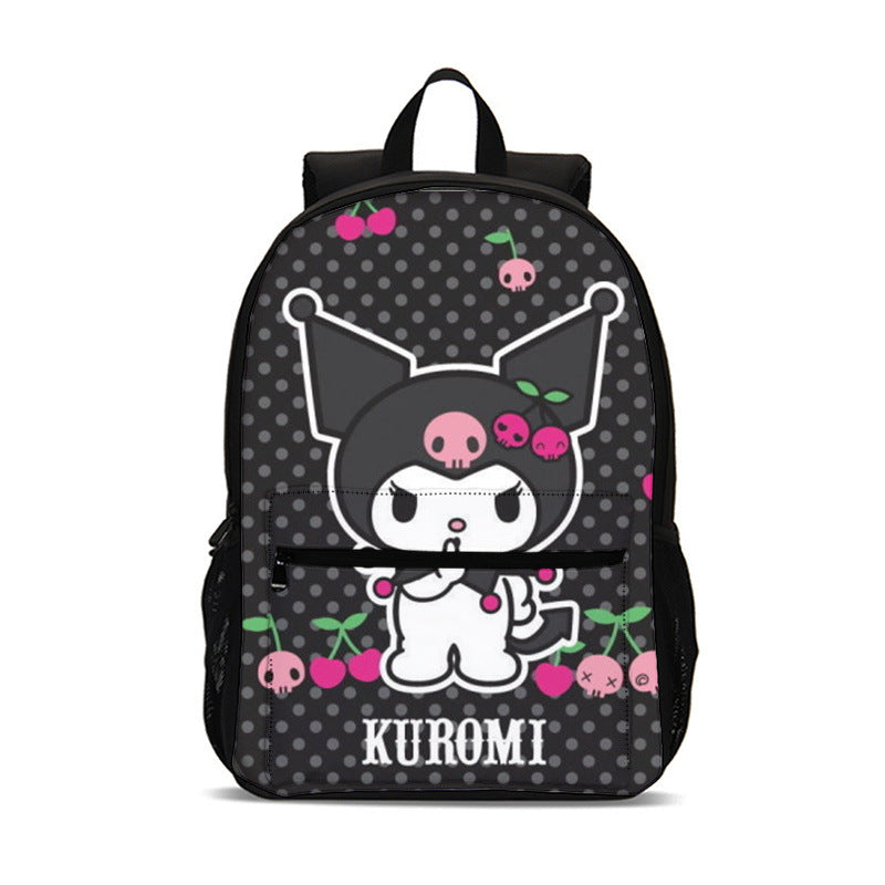 Kuromi Schoolbag Large Book Bag Backpack - mihoodie