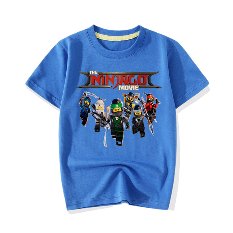 Kids The Ninjago Movie  Casual Cotton T-shirt - mihoodie
