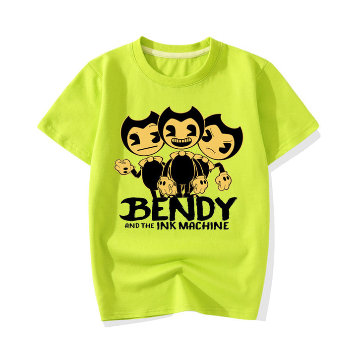 Bendy's Three Emotions Kids Casual T-shirt - mihoodie