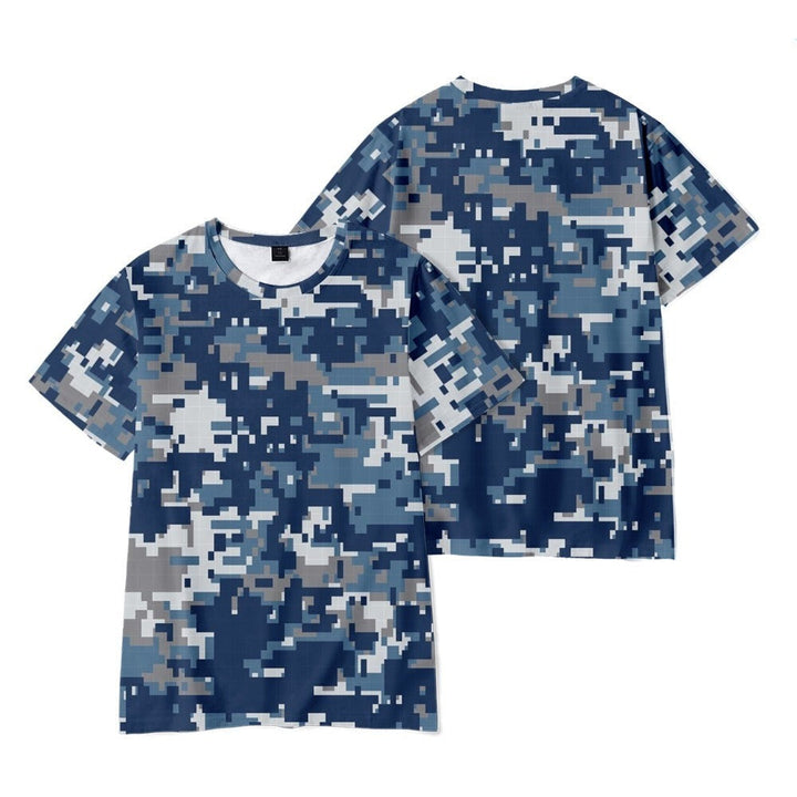 Digital Camo Camouflage Graphic T-shirt - mihoodie
