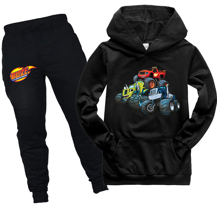 Kids Blaze and the Monster Machines  Hoodie with pants 2pcs Tracksuit - mihoodie