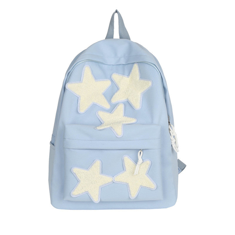 Girls Star Graphic Classic Backpack  Multi-Pocket Fashion bag For School - mihoodie