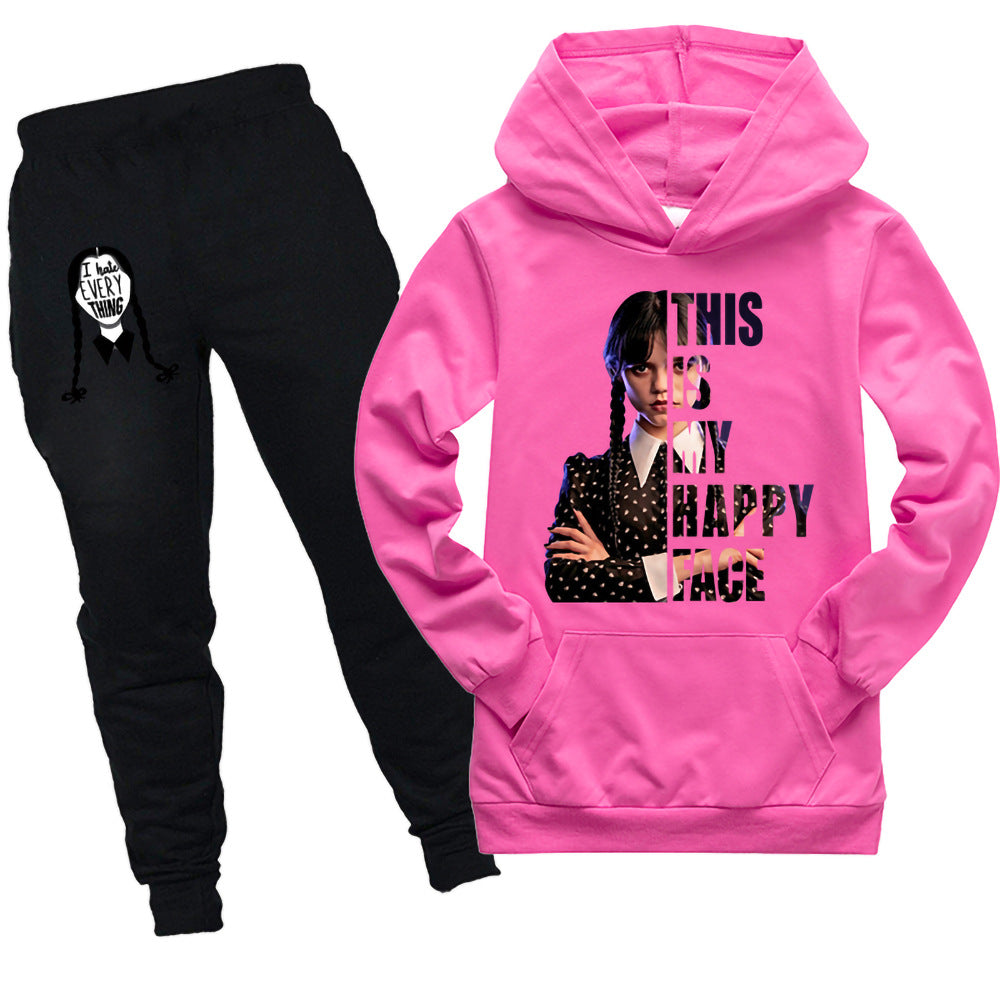 This is my happy face Kids Hooded Shirt and Pants - mihoodie