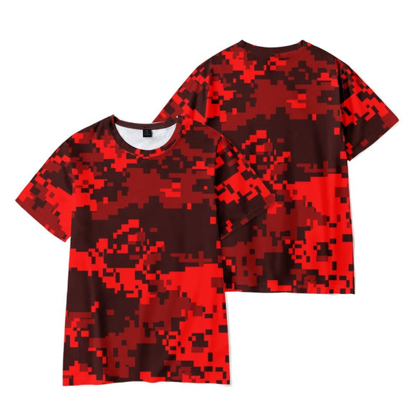 Digital Camo Camouflage Graphic T-shirt - mihoodie