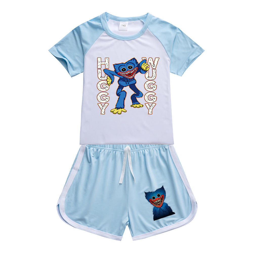 Kids Poppy Playtime Sportswear Outfits T-Shirt Shorts Sets - mihoodie