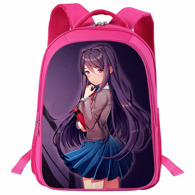 Doki Doki Literature Club Backpack Girls　Schoolbag - mihoodie
