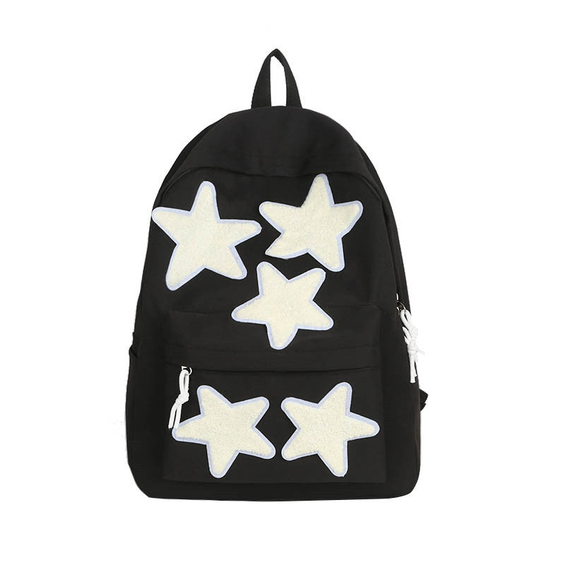 Girls Star Graphic Classic Backpack  Multi-Pocket Fashion bag For School - mihoodie