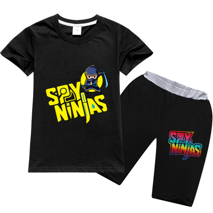 SPY NINJAS　T-shirt and  Shorts　Kids Short Set - mihoodie