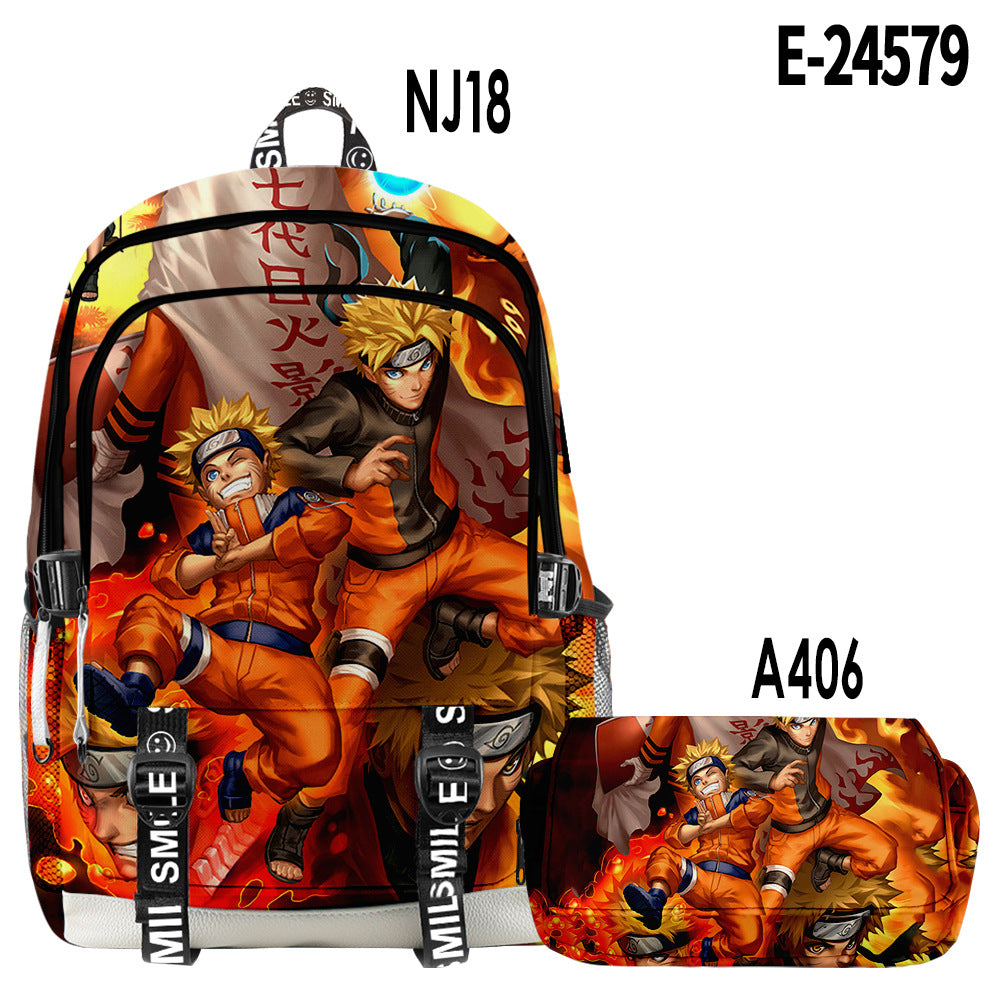 Naruto 3D backpack and pencil box 2pcs - mihoodie