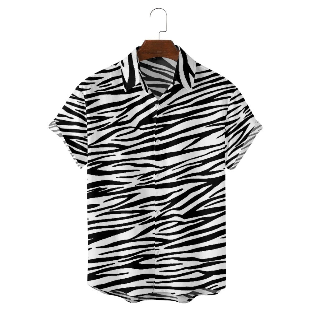 Zebra Pattern Shirt - mihoodie