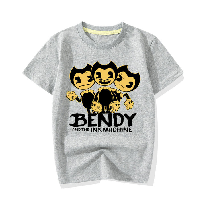 Bendy's Three Emotions Kids Casual T-shirt - mihoodie