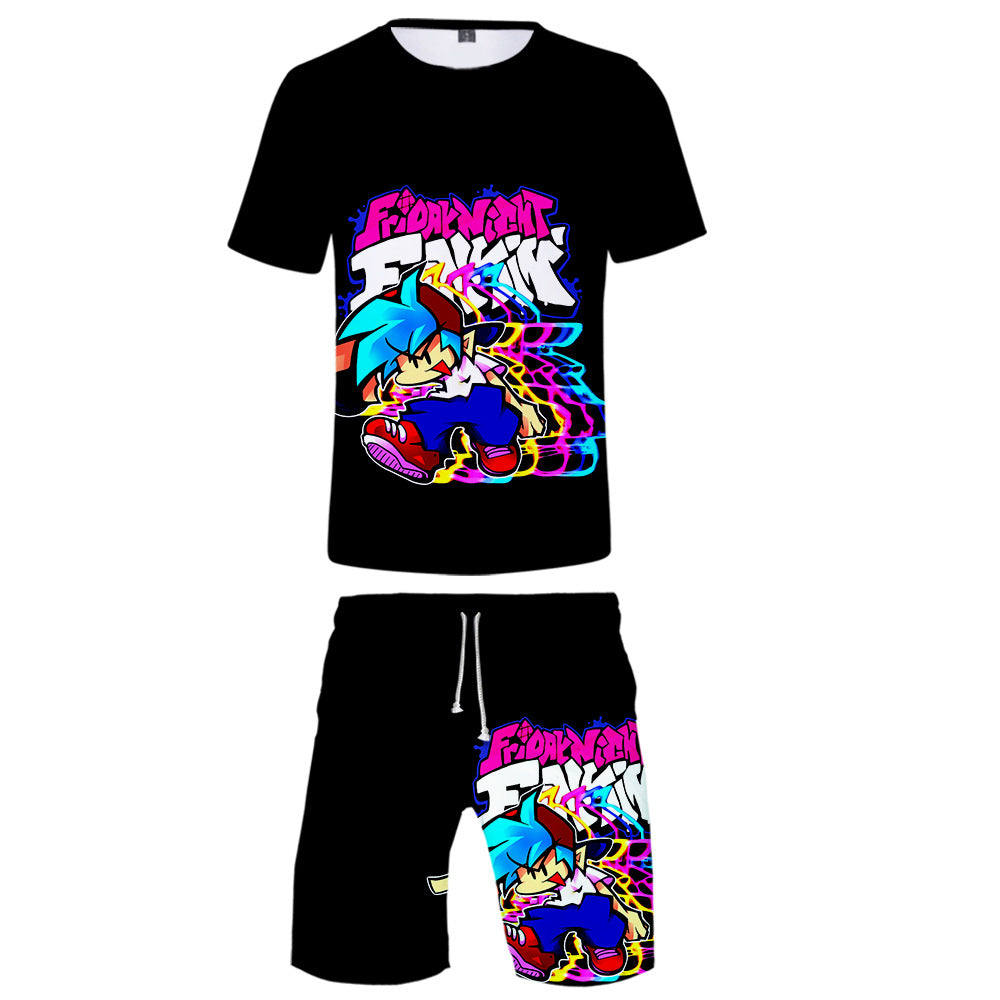 Friday Night Funkin T-Shirt and Shorts Two Piece Set - mihoodie