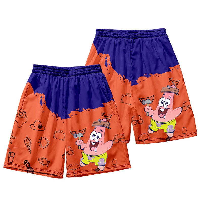 Kids Patrick Star Casual Beach Shorts - mihoodie