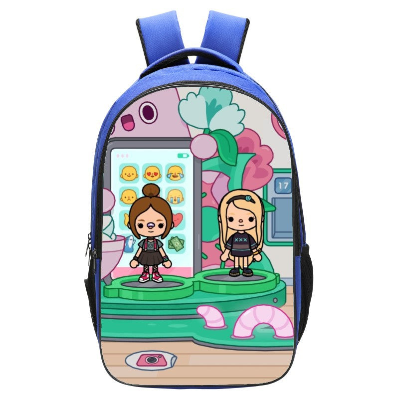 toca life world build stories blue backpack - mihoodie