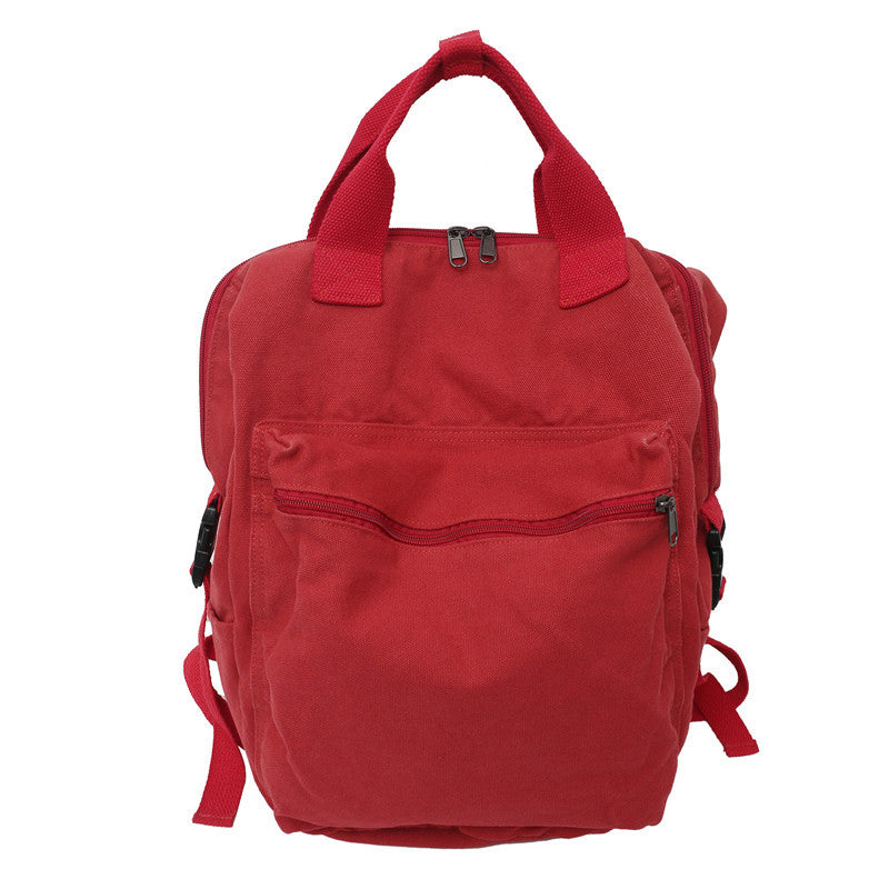 Fashion Retro Canvas Backpack Large Capacity Student Rucksacks - mihoodie