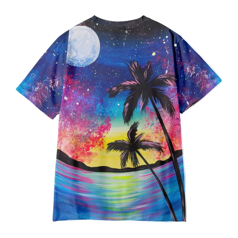 Watch The Colorful Starry Sky At The Seaside　T-shirt - mihoodie