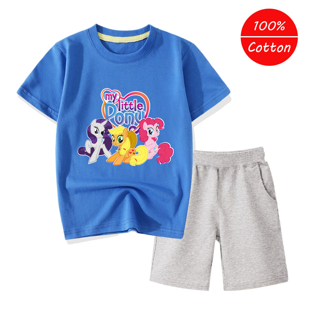 Kids My Little Pony Shirt and Shorts 2pcs - mihoodie