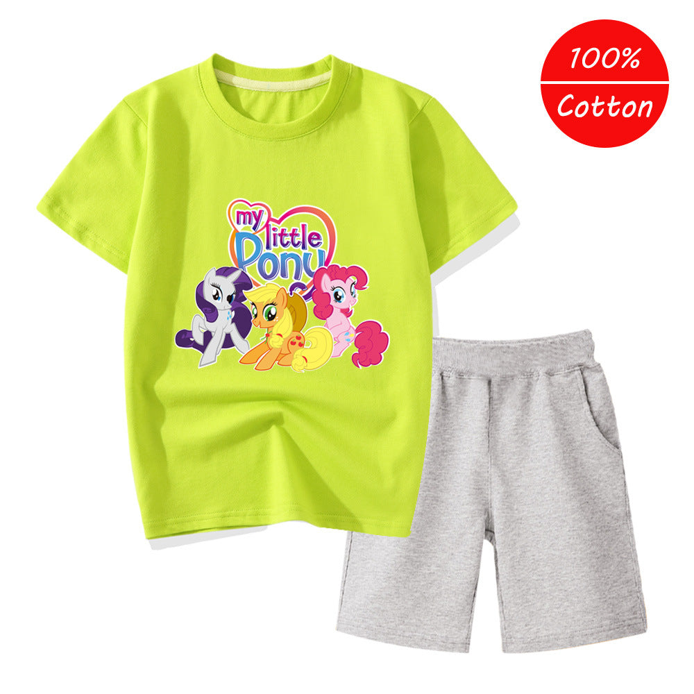 Kids My Little Pony Shirt and Shorts 2pcs - mihoodie