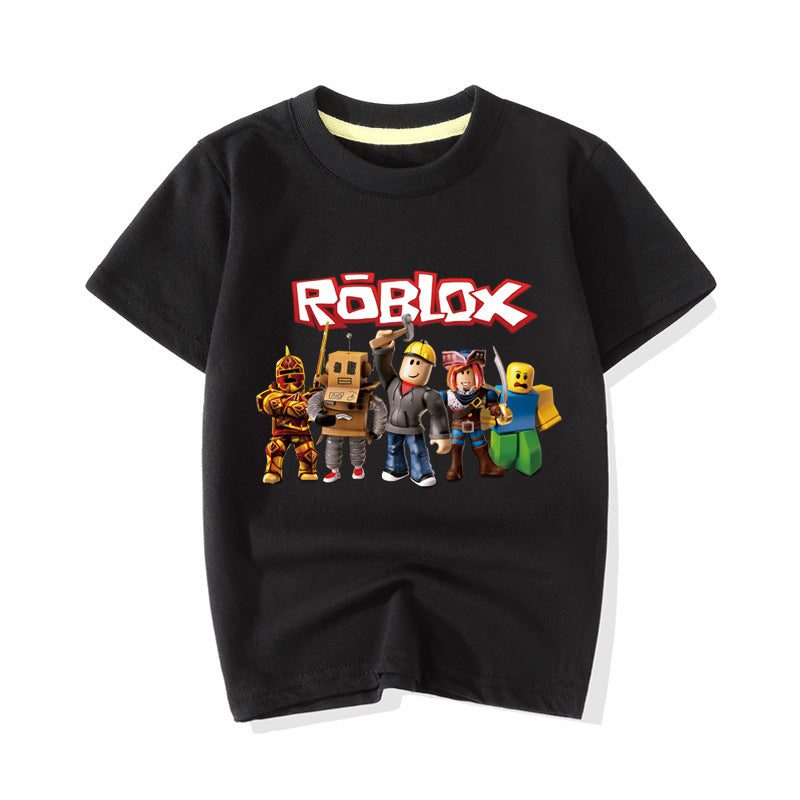 Kids Roblox Casual Cotton T-shirt - mihoodie