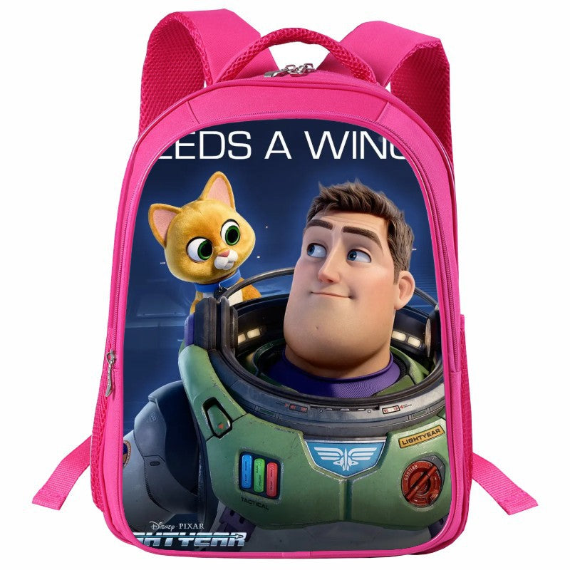 Lightyear Pink Backpack Girls Schoolbag - mihoodie