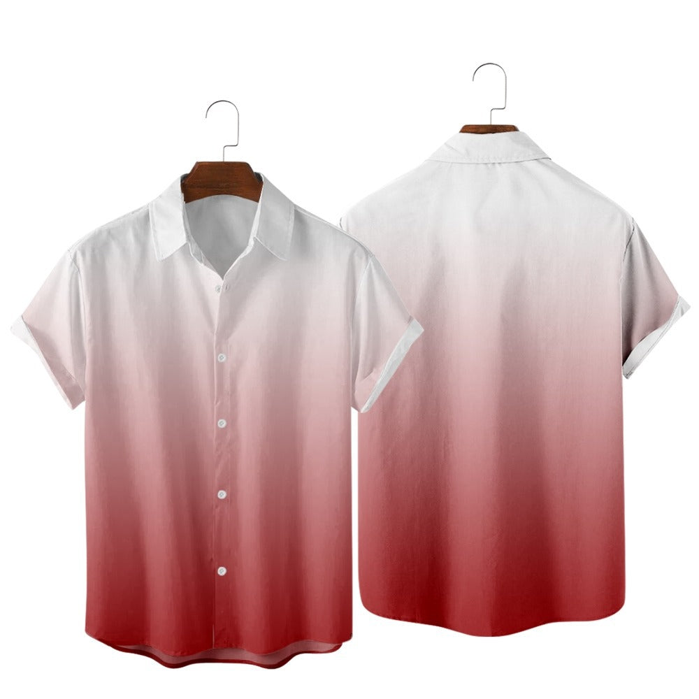 Fashion Gradient Color Shirt - mihoodie