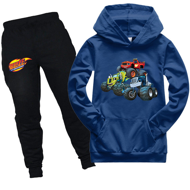 Kids Blaze and the Monster Machines  Hoodie with pants 2pcs Tracksuit - mihoodie