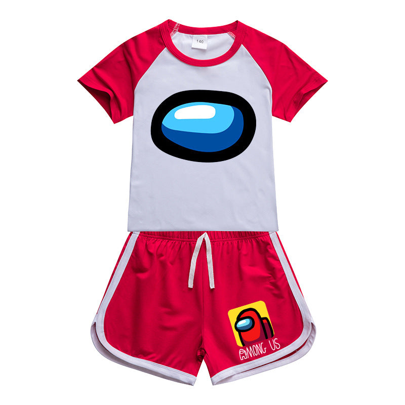 Kids Among us Cosplay Sportswear Outfits T-Shirt Shorts Sets - mihoodie