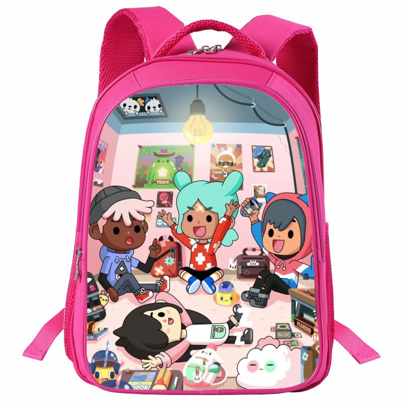 toca life world build stories pink backpack - mihoodie