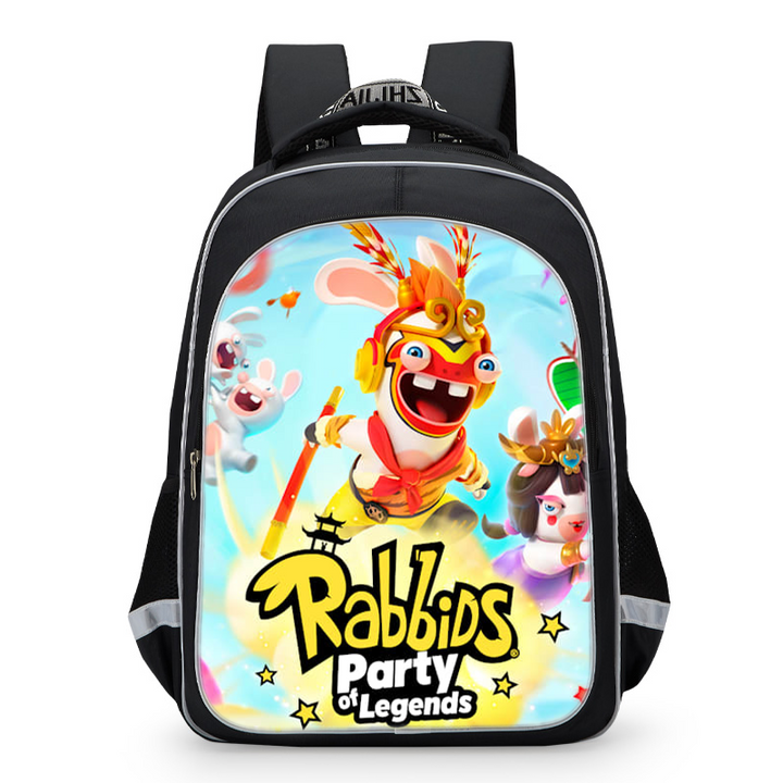Rabbids Party  Backpack Lunch Bag Pencil Case - nfgoods