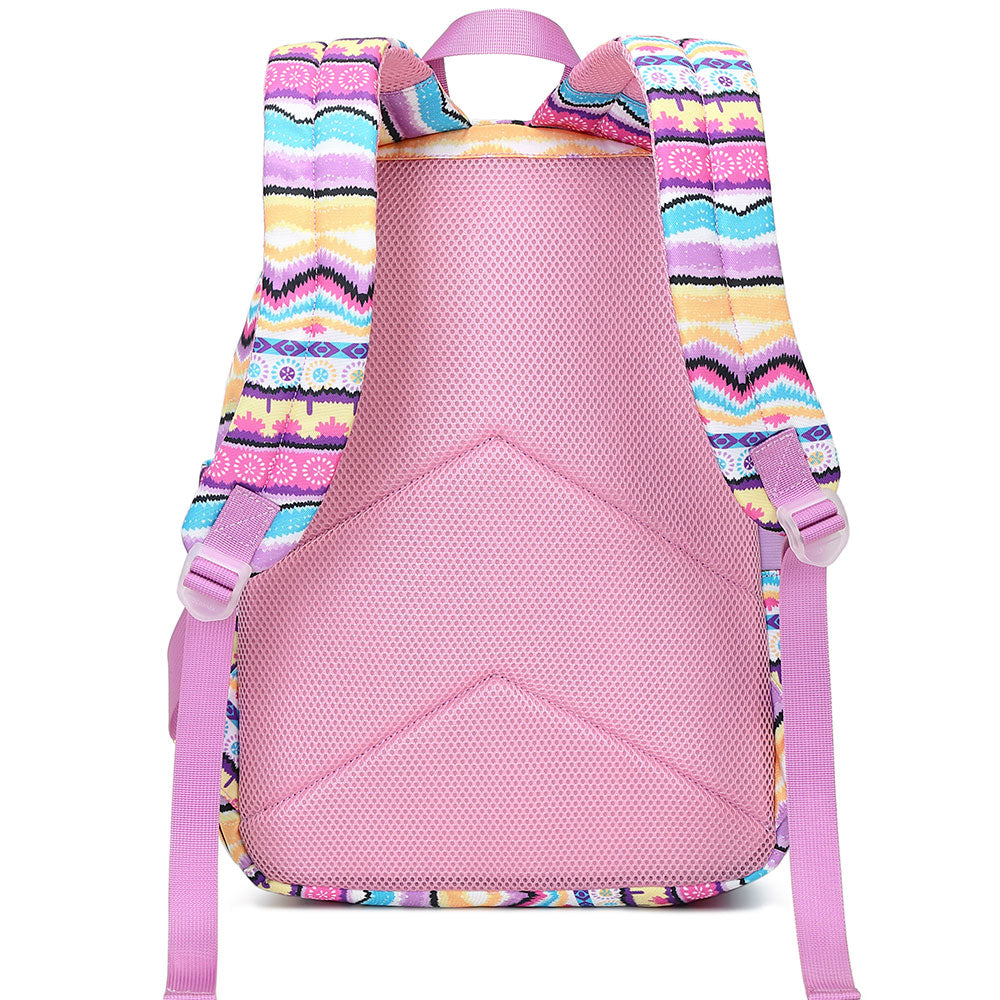 Ethnic Style Oxford Bookbag Durable Backpack for Girls Top Level - mihoodie