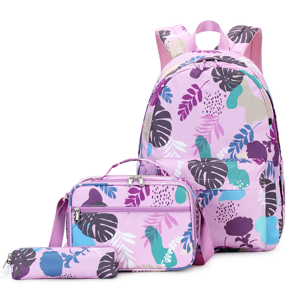 School Bookbag for Girls Printing Backpack Five Colors Available - mihoodie