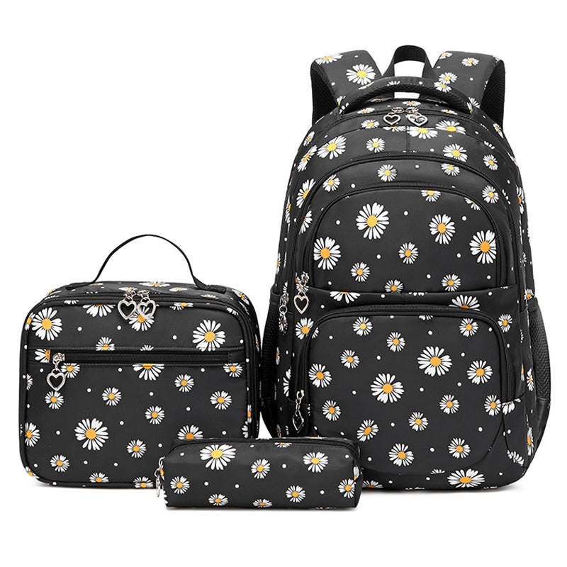 Simply Daisy Girls' Backpack for Primary School Cute Printing Durable Bookbag with Lunch Box Pencil Case Top Level - mihoodie