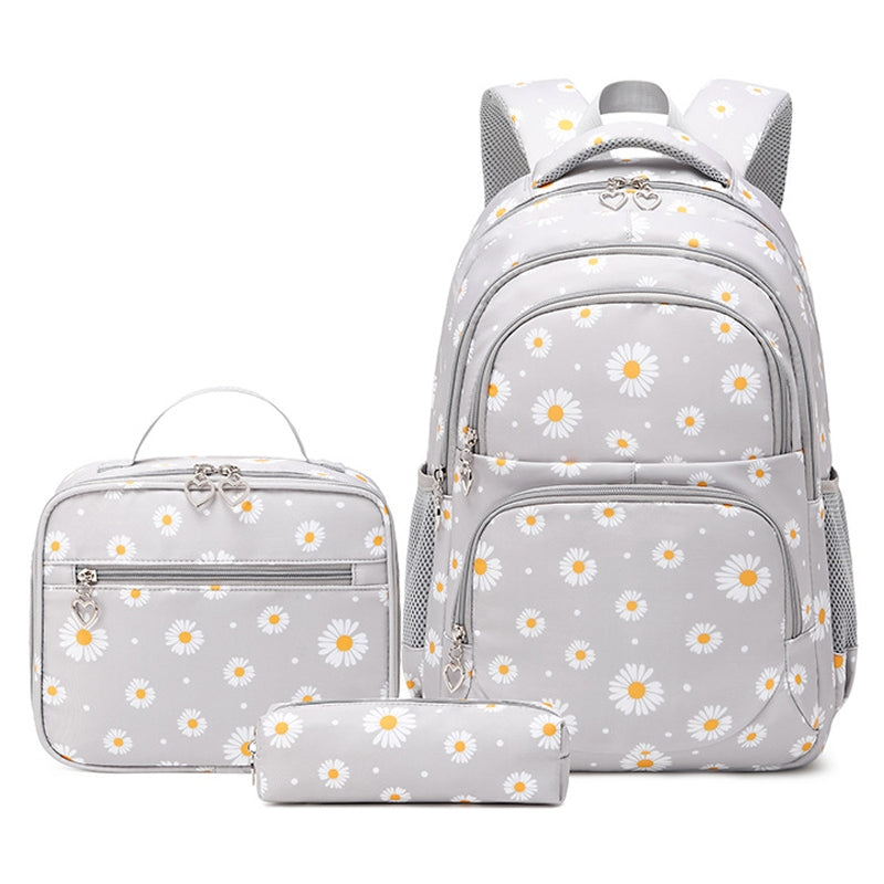Simply Daisy Girls' Backpack for Primary School Cute Printing Durable Bookbag with Lunch Box Pencil Case Top Level - mihoodie