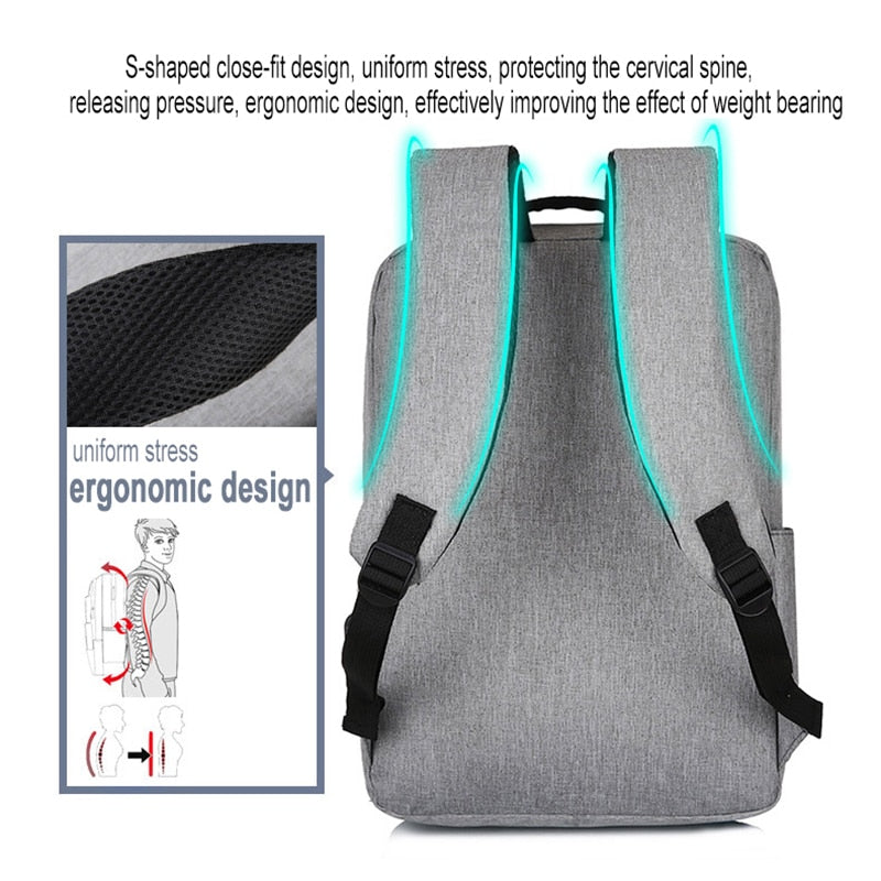 Jsvery 2022 New Laptop Usb Backpack School Bag Rucksack Anti Theft Men Backbag Travel Daypacks Male Leisure Backpack Mochila Women Gril - mihoodie