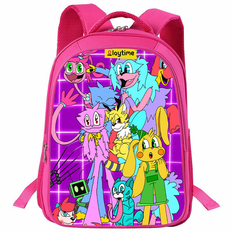 Girls Poppy Playtime Pink Backpack - nfgoods