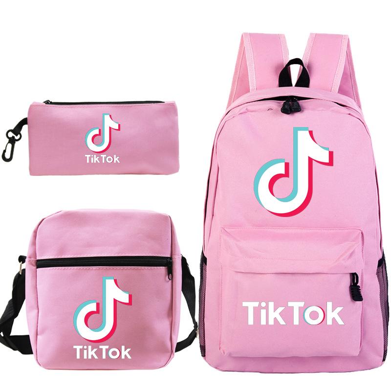 3 Pcs Tiktok School Bag Backpack Shoulder Bag Handheld Bag  Fruugo IN