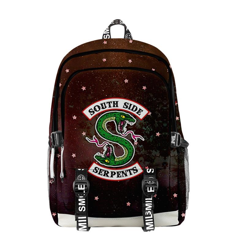 Straps 3D RIVERDALE Student Stylish Unisex Daypack for Boys Girls School Book Bags - mihoodie