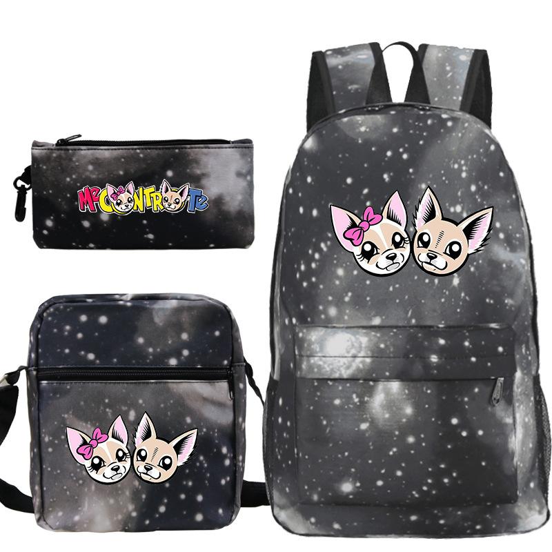 Casual Me contro Te School Backpack For Boys Girls Three-piece Set - mihoodie