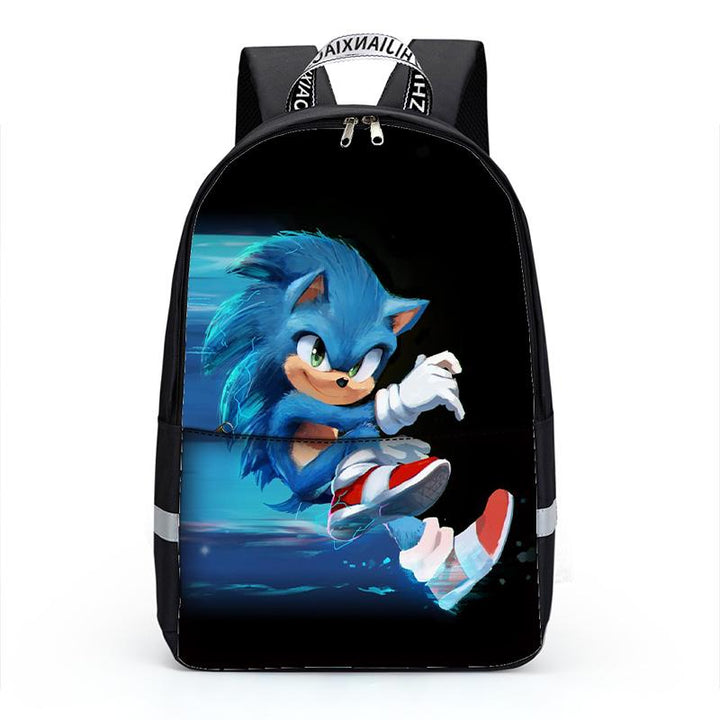 Sonic the Hedgehog School Backpack for Boys Girls School Bookbag 3 in 1 Backpack Set with Lunch Bag and Pencil Case - mihoodie