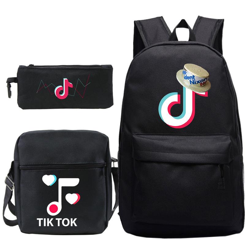 Tik Tok Backpack Teenagers Student School Bag Children Fashion Book Bag For Boys/Girls - mihoodie