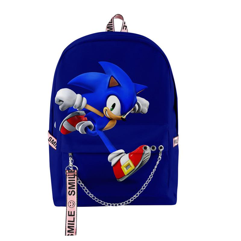Fashion Sonic the Hedgehog 3D Printed School Backpack Daypacks for Girls - mihoodie